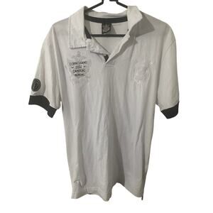 Corinthians 2012 World Champions Polo Shirt Large White Soccer Brazil Campeão